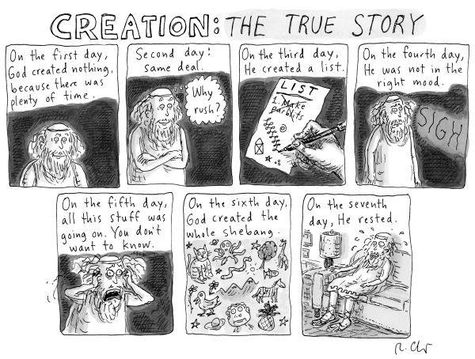 Creatation Cartoon CARTOON: The Truth About Creation – TVWriter.Com